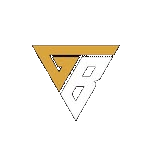 Logo Triangular Gold Black